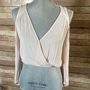 Lush Crop Cold Shoulder Top